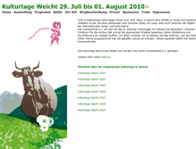 Tablet Screenshot of kulturtage-weicht.kommega.de